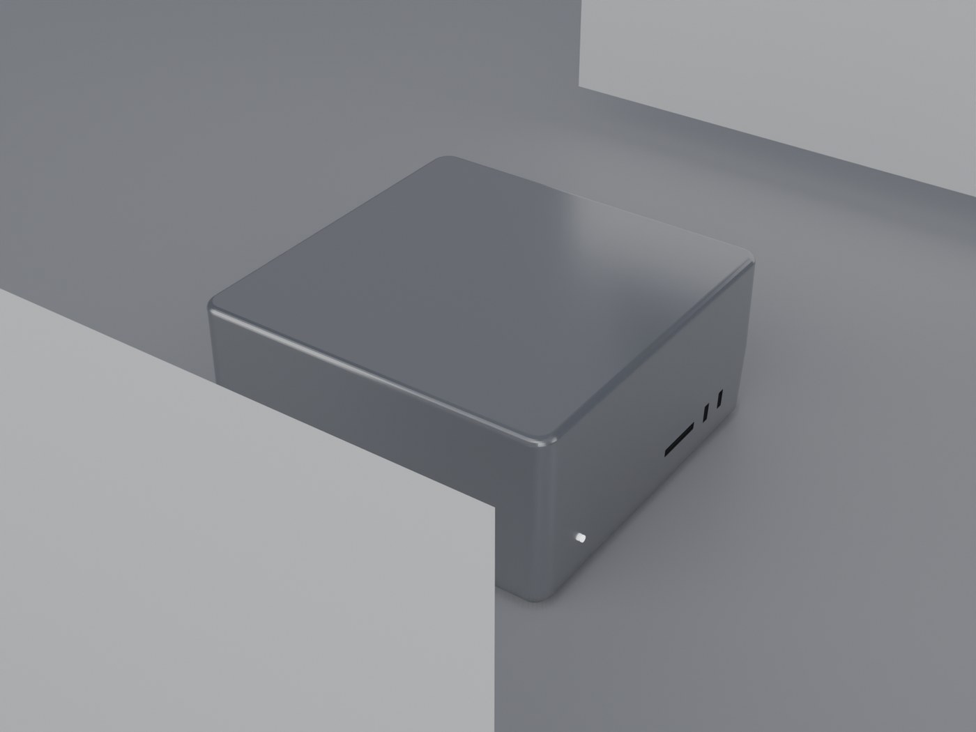 Mac Studio model, three-quarter hero view