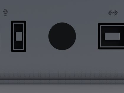 Rear port row close-up